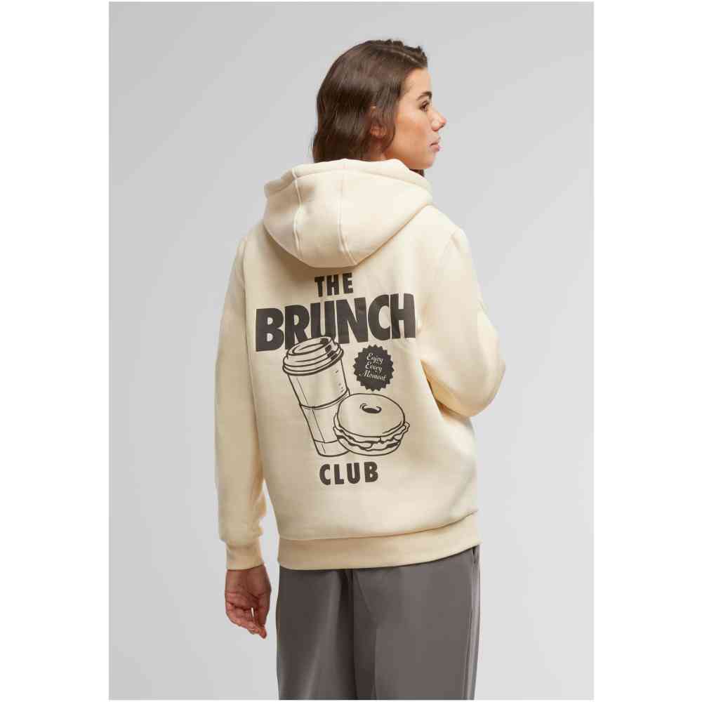 Miss Tee - The Brunch Club Fluffy Hoodie/trui - Creme